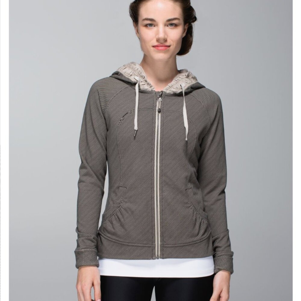 Lululemon Movement Jacket Telemark Print Hoodie Jacket Size 6